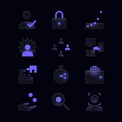 Icons for 0account glass icons