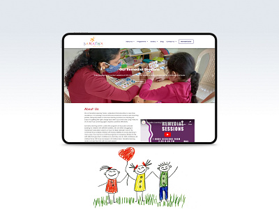 Samatha Learning Center - Website Design accessible brand center child codeappan design education elementor learning simpledesign ui ux uxui web webdesign webdevelopment website websitedesign websitework wordpress