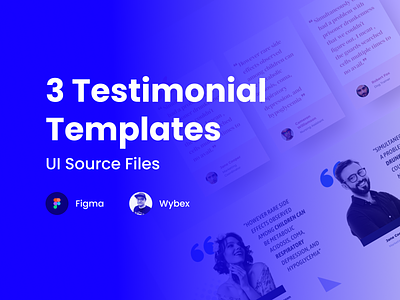 3 Testimonial Templates | Figma | Download download free figma templates testimonial ui ux web web design