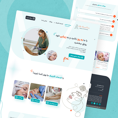 User Interface Design "Beauty Clinic" beauty clinic design graphic design ui uiux ux website design