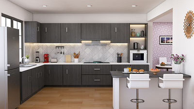 Kitchen 3d 3d modeling 3ds max architectural visualization archviz interior interior design kitchen