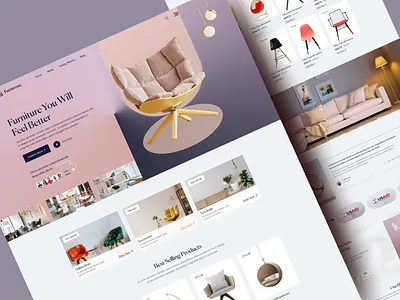 Furnizone Landing Page chair decoration design ecommerce ecommerce website furniture furniture store furniture website design homedecor interior interior design landing page living room online store store uiux web design website woocommerce