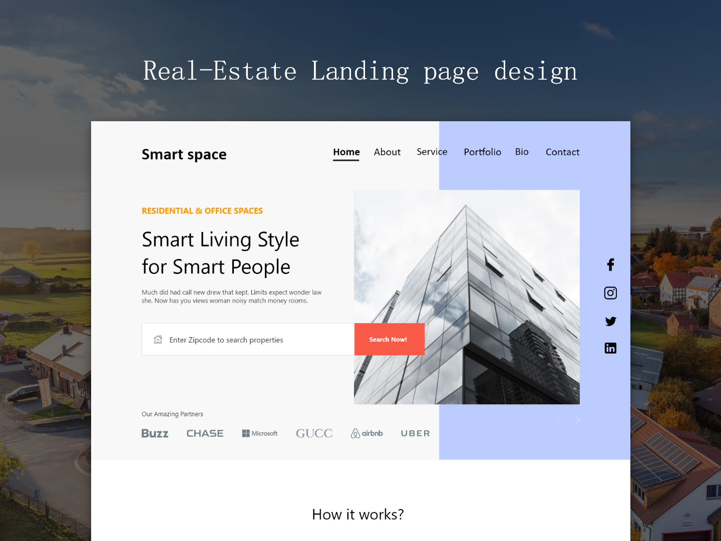 Real Estate Landing Page Design by Ahmad Nawaz on Dribbble