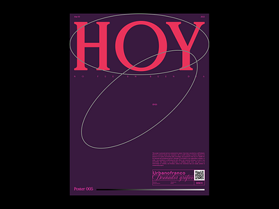 HOY - Poster color design editorial graphic design layout minimal poster poster art poster design type typography