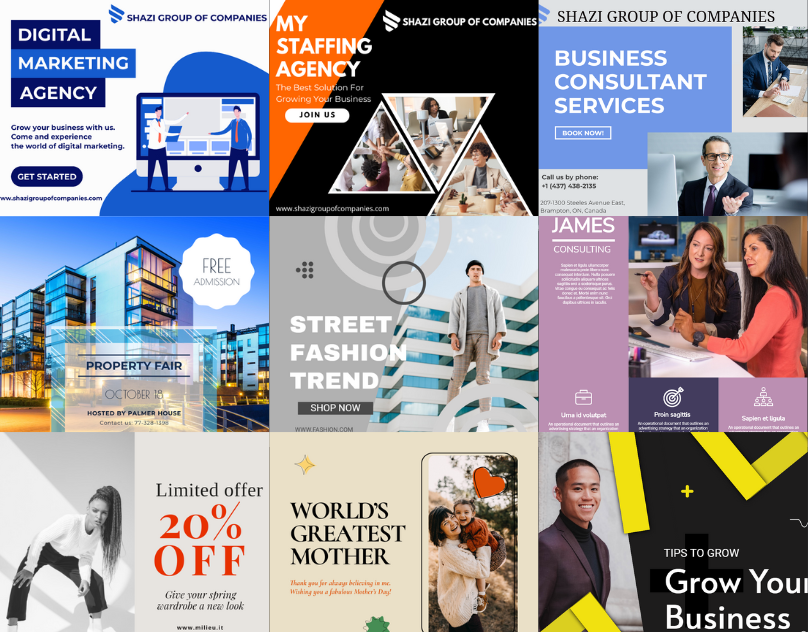 Facebook Post designs for Business by Hamza Khan on Dribbble