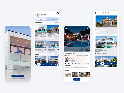 Houz Real Estate App branding real estate ui