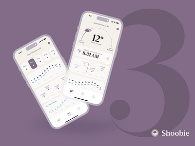 Shoobie3 teaser app design indie ios iphone mobile app product design tide ui weather