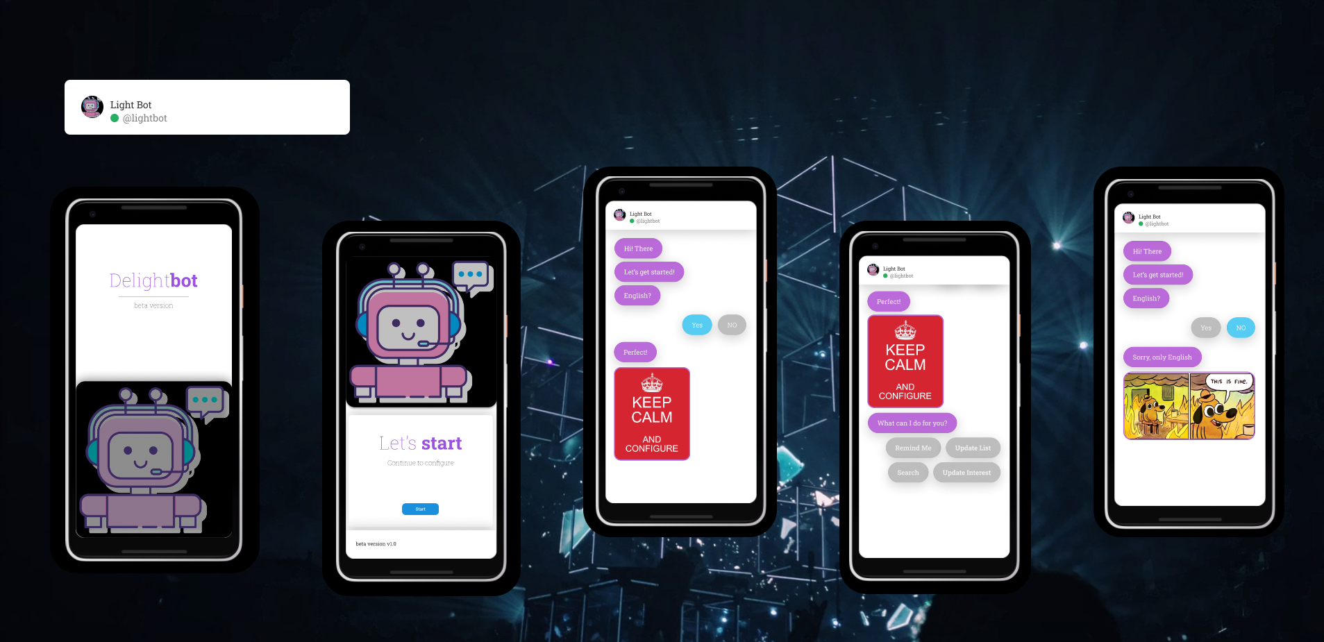 Admin Tasks - Chat Based Commands App design ui ux