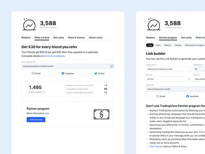 TradingView Partner program coins dialog partner program referal trading tradingview
