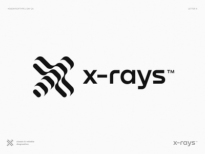 X for X-Rays. 36 Days of Type. Day 24 ai blockchain branding for sale gradient icon identity illusion letter x lettering logo medical medtech neuronet optical startup tech unused x logo x rays