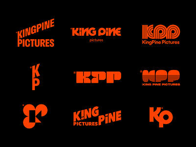 King Pine Pictures branding film film production logo logo designer logomark modern movie logo movies pictures typography vintage