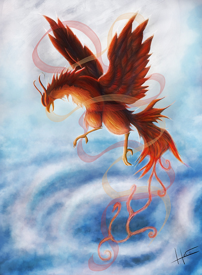 Phoenix design illustration