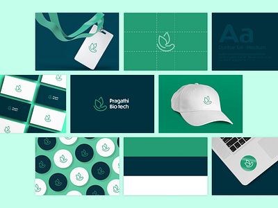 Pragathi Bio tech | Logo Design abstract logo animation app brand identity branding design graphic design illustration logo logo concept logo design motion graphics nature logo plants ui vector wordmark logo