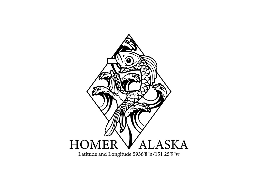 Homer Alaska alaska art branding design digitalart graphic design homer illustration logo logodesign vector