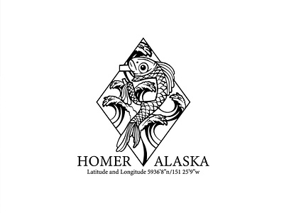 Homer Alaska alaska art branding design digitalart graphic design homer illustration logo logodesign vector