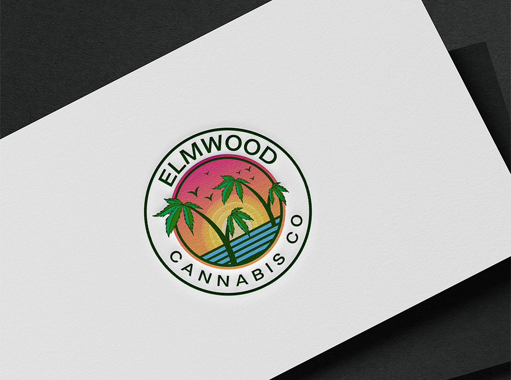 ELMWOOD cannabis art branding cannabis design digitalart graphic design illustration logo logodesign vector