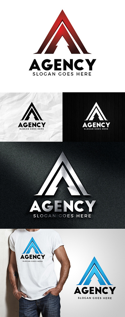 Agency logo 3d animation branding design graphic design illustration logo ui ux vector