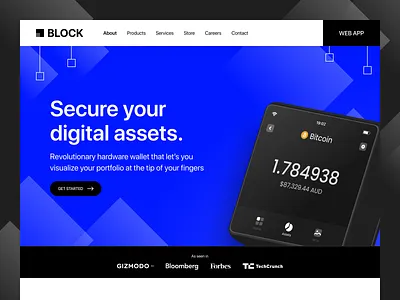 Crypto Block | Landing Page creativity design designinspiration designprocess designthinking digitaldesign interface landingpage responsivewebdesign ui uidesign userexperience userinterface ux uxdesign webdesign