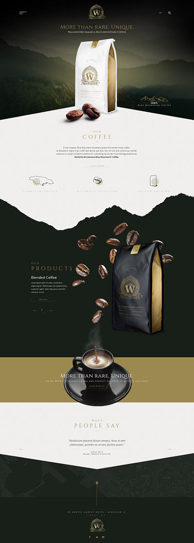 Coffee Company Landingpage branding design graphic design illustration logo motion graphics ui ui ux ux vector website design