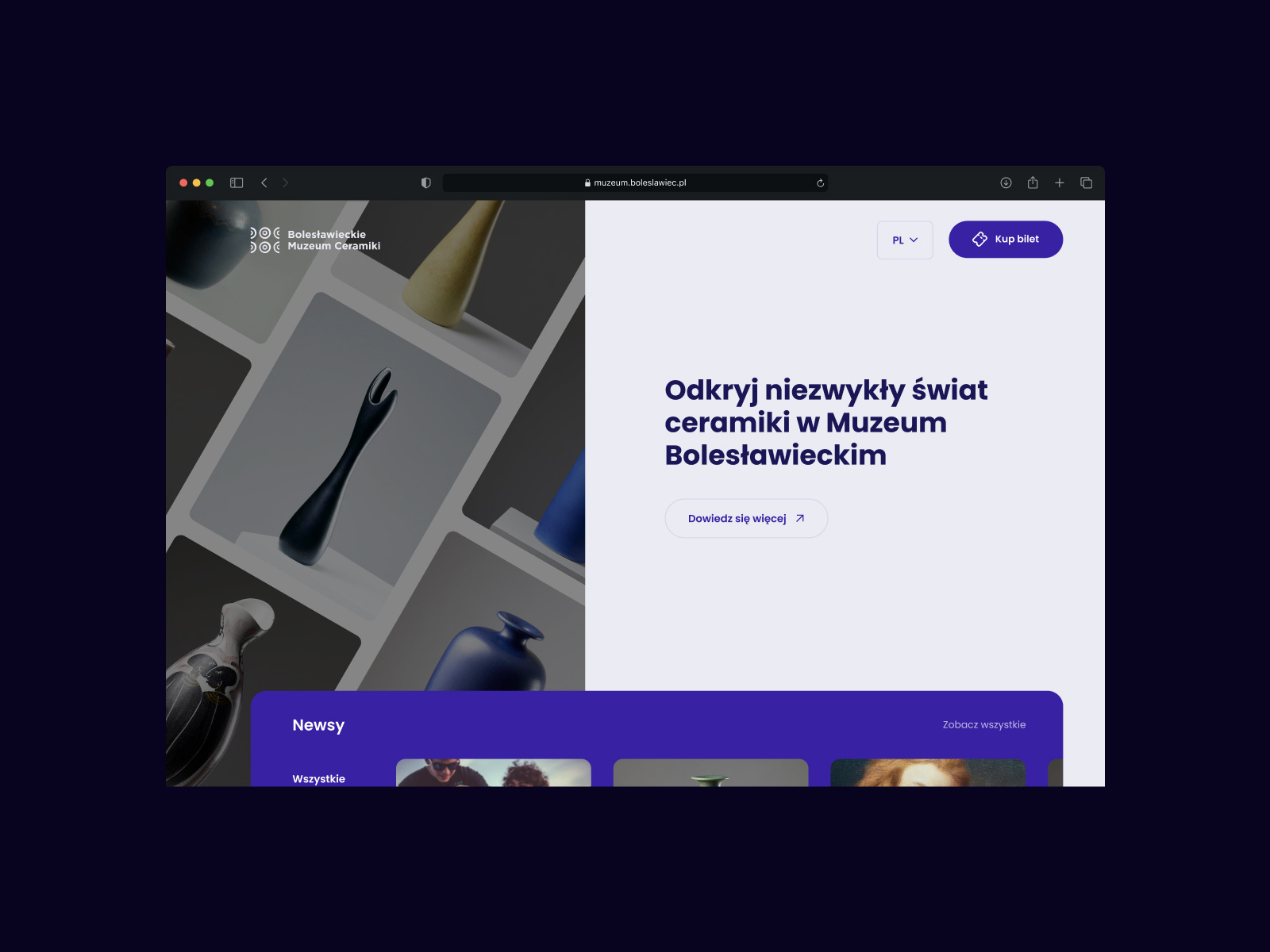 Museum of Ceramics in Bolesławiec – Website after effects animation app application ceramics interaction mobile motion motion graphics museum pottery prototype ui ux webdesign website www