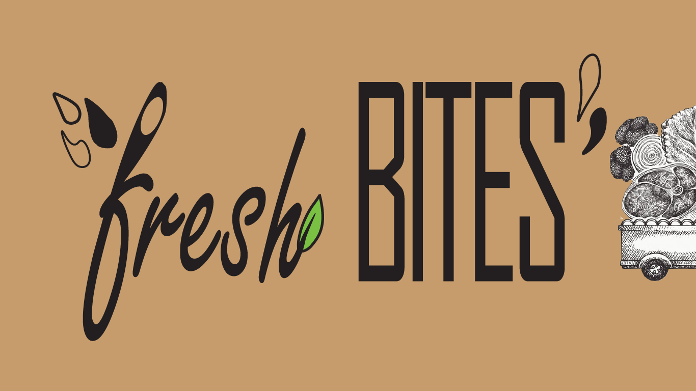 Fresh Bites brandidentity branding graphic design illustration logo typography