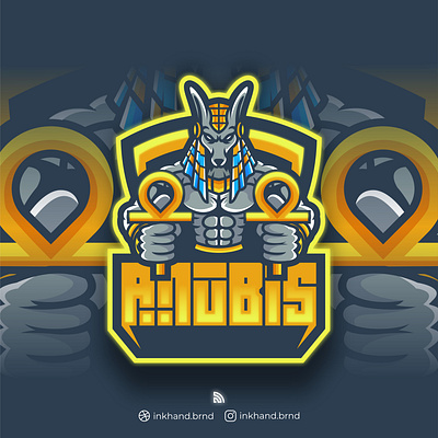 Anubis esport logo animation anubis brand brand identity branding design esport game gamer gaming graphic design illustration logo streamer vector