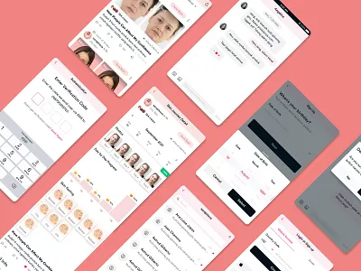 Skincare Community App Concept app beauty beautycommunity clean community cosmetic girl makeup minimalist pink simple skin skincare skincareproduct skincareroutine socialmedia ui user experience user interface ux