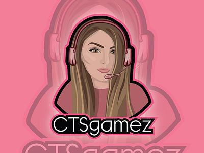 CTSgamez Youtube Logo adobe illustrator branding design digital illustration game gaming graphic design headshot illustration logo photoshop portrait youtube