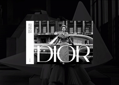 DIOR 1940-1960 design dior fashion world figma willy maywald анимация лэндинг