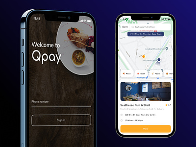 Qpay app appdesign delivery food mobile product productdesign ui ux