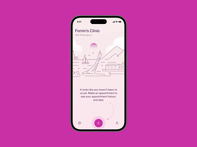 Fomin Clinic app design appointment clean design clinic doctor health consultation healthcare illustration medical medical mobile patient patientcare pink redis schedule services ui user interface ux woman