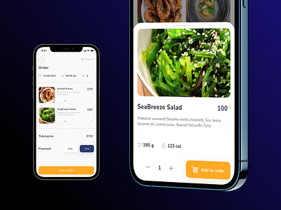 Qpay app appdesign cart food interface menu mobile mobiledesign order productdesign