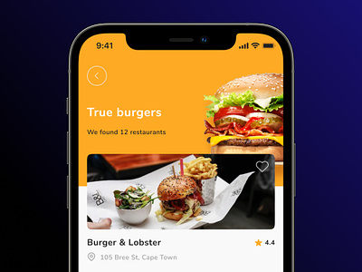 Qpay appdesign burger catalog delivery food foodapp gastro meal mobile productdesign