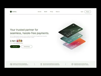 Digital Banking Landing Page bank banking card debit design digital banking finance finance app fintech homepage investment landing page money payment saving ui wallet web web design website