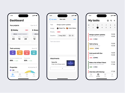 IOS & Android Task Mamagement App android guidlines app design human interface guidlines ios giudlines material design native android app native ios app task management app ui