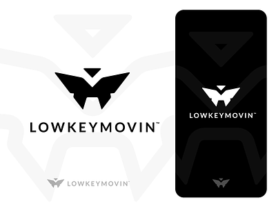 LOWKEYMOVIN | Logo Design black and white butterfly entrance geometric icon life logo design minimalist nature negative space simplistic symbol wings