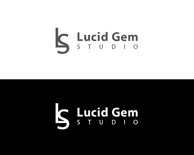 Logo design for Lucid Gem Studio branding design graphic design illustration logo ui ux vector