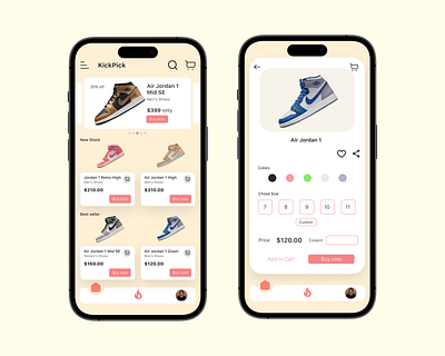 Online Shopping app app design shoes app shopping ap ui