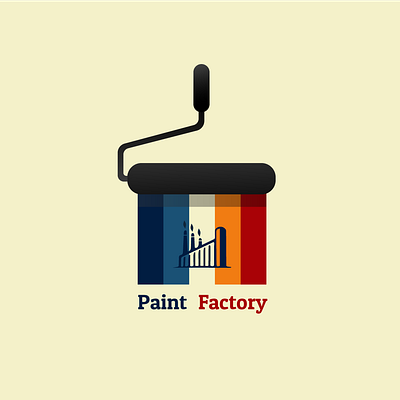Logo Paint Factory adobe xd branding design figma graphic design illustration logo logo design ui vector
