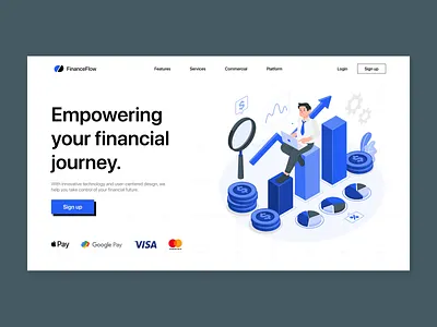 Website Design - Banking company 3d animation banking branding business currency design finance graphic design illustration logo minimal minimalistic mobile app motion graphics ui ux vector web design website