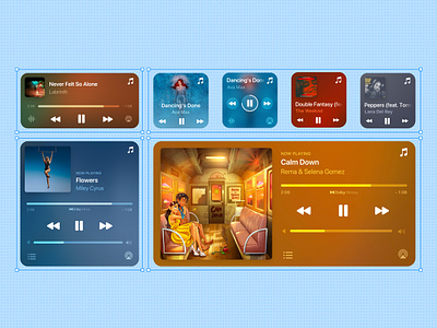 Now Playing - iOS Interactive Widget app apple design ios ios widget media music small widget ui ux widget