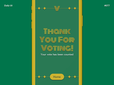 Thank You — Daily UI #077 app challenge daily daily ui daily ui 077 dailyui dailyui 077 dailyui077 mobile thank you ui ux