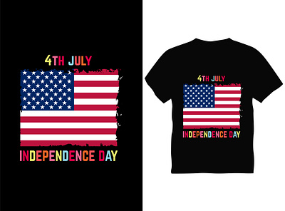 4TH JULY INDEPENDENCE DAY Typography T shirt Design best design best t shirt design graphic design independence t shirt typography vector