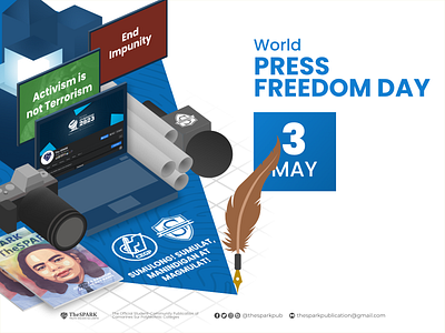 World Press Freedom Day Pubmat announcement design graphic design illustration layout layout and design vector