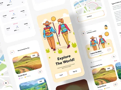Travel Mobile Application Design app app design awe booking booking app booking system flight booking flight booking app hotel app hotel booking ios mobile app ticket booking travel agency travel app traveling trip trip planner