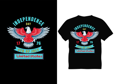 INDEPENDENCE DAY 17-76 4TH OF JULY United states Typography T sh best design best t shirt day design eagle graphic design independence t shirt typography vector