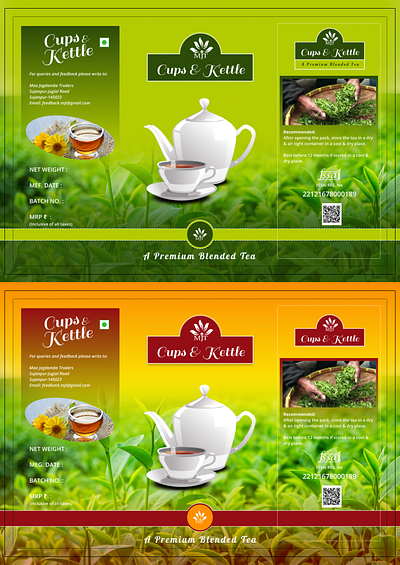 Tea Box Package Design branding package design print design product design