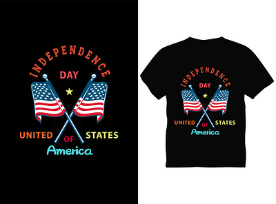 INDEPENDENCE DAY UNITED STATES OF America Typography T shirt D america best design best t shirt day design graphic design independence t shirt typography vector