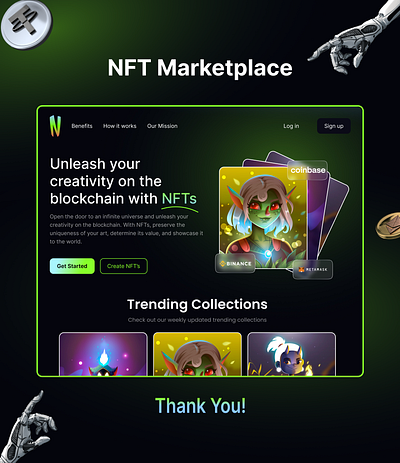 NFT Marketplace design figma logo ui ux