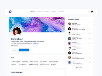 Aesthetic Profile Design ✨ account clean component dashboard design details figma interface library minimal product profile settings ui ui design ui kit user ux ux design web